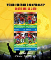 TUVALU 2010 - Coupe Du Monde 2010 En Afrique Du Sud, Espagne Vs Pays Bas - Feuillet Neuf // Mnh - 2010 – Zuid-Afrika