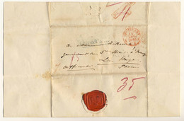 Lettre Autographe Stuttgart De 1848 De Sophie De Wurtemberg Adressée Au Gouverneur Du Prince Héritier D'Orange + Marques - Autographes