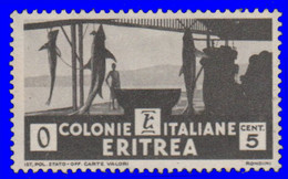 Erythrée 1933. ~  YT 196* - Pêcherie - Eritrea