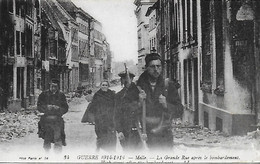 79)   MELLE  - La Grande Rue Après Le Bombardement - Melle