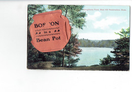 Cpa - Massachusetts Blue Hills Reservation Houghtons Pond - BOSTON  In A BEAN POT Petites Images - Other