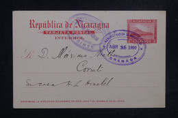 NICARAGUA - Entier Postal De Granada Pour Corinto En 1900 - L 121801 - Nicaragua