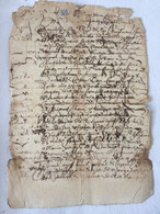 Manuscrit 4 Pages Du 20 Novembre 1638 ( 2 Pages Non écrites) - Manuscripts