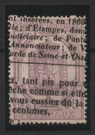 FRANCE TIMBRE POUR JOURNAUX N°10 5c LILAS OBLITÉRÉ SIGNÉ BRUN COTE 725 € - Zeitungsmarken (Streifbänder)
