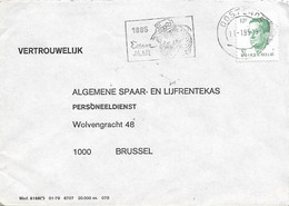 BELGIUM. POSTMARK YEAR PAINTER JAMES ENSOR. OOSTENDE. 1985 - Otros & Sin Clasificación