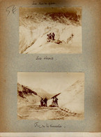 S19-018 La Mer De Glace - Les Séracs - Fin De La Traversée - La Montée - Au Milieu Du Glacier - 1910 - Places