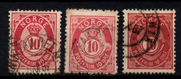 063- NORWAY 1882-1893 - SCOTT#: 40 - USED - 10 O - POSTHORN AND CROWN - Usados
