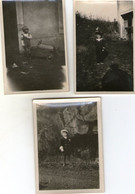 Lot De 3 Photos -  - Enfants - Voiture - Petit Marin - Casquette - - Personnes Anonymes