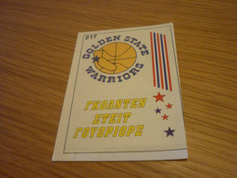 Golden State Warriors Team Badge Sign Logo NBA Basket 94-95 Rare Greek Edition No Panini Basketball Unstuck Sticker #217 - 1990-1999