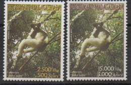 Madagascar Madagaskar 2003 Mi. 2605 -2606 Faune Fauna Lemur Lemurien Animals 2 Val. MNH ** - Madagaskar (1960-...)