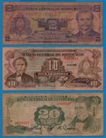 LOT BILLETS 3 BANKNOTES: HONDURAS - Lots & Kiloware - Banknotes