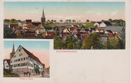 OTTMARSHEIM - LITHO 2 VUES - RESTAURANT ROSE - Ottmarsheim