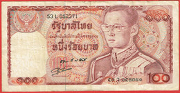 Thaïlande - Billet De 100 Bath - Rama IX - Non Daté (1978) - P89 - Tailandia