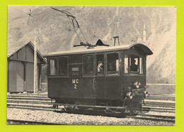 CPM TRAIN VOIR DOS Locomotive He 2/2 2 MC2 Au Dépôt De VERNAYAZ En 1906 - Vernayaz