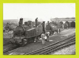 CPM VOIR DOS 29 Au Dépôt De CARHAIX La Locomotive à Vapeur 413 Fait De L'eau En 1963 - Carhaix-Plouguer