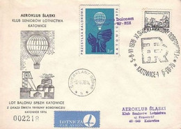 1976 Balloon Mail - Transported In A Balloon KATOWICE - SP-BZH - Globos