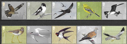 UK, 2022, MNH, BIRDS, MIGRATORY BIRDS, 10v - Altri