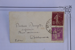 AV4  FRANCE   BELLE LETTRE MIGNONETTE 1937 ISTRES A CHATEAUROUX +CACHET VERSO MEETING +++AFFRANCH.  INTERESSANT - 1960-.... Briefe & Dokumente