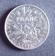 50 Centimes Semeuse En Nickel 1996 - 1/2 Franc