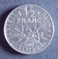 50 Centimes Semeuse En Nickel 1997 - 1/2 Franc