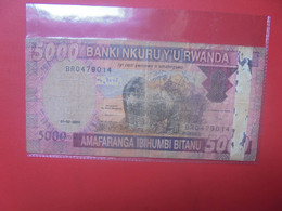 RWANDA 5000 Francs 2009 Circuler (Bande De Sécurité Abimée) (L.1) - Ruanda