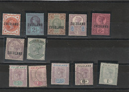 Lot Comprnant N° 1, 2, 4, 6, 7, 8, 12, 14, 15, 16, 18, 19 - Zululand (1888-1902)