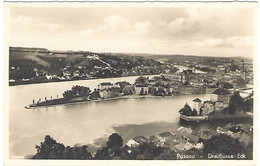 Passau Dreiflüsse Eck Flugaufnahme - Passau