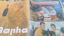 MIROIR /TOUR DE FRANCE 1959/ANQUETIL BOBET /GODDET/VIETTO KOBLET/CHARLY  GAUL/REPORTERS RADIO/RIVIERE/DALIDA CLAY AUBER - Magazines - Before 1900