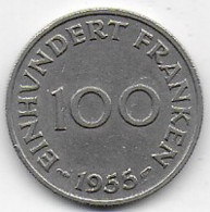 SARRE - 100 Fr 1955 - Sonstige & Ohne Zuordnung