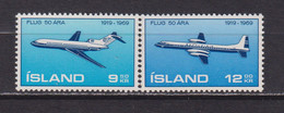 ICELAND - 1969 Aviation Set Never Hinged Mint - Ungebraucht