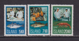 ICELAND - 1971 Fishing Industry Set Never Hinged Mint - Ungebraucht