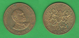 Kenya 10 Cents 1984 Daniel Toroitich Arap Moi - Kenya