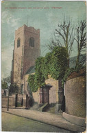 Ipswich   -   St. Peters Church And Wolsey's Gate.   -    1909   Naar   Plymouth - Ipswich