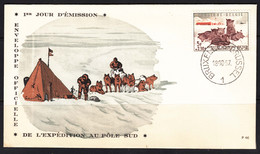 Belgium 1957 Anthartic Wolf Mi#1072 FDC Cover - Lettres & Documents
