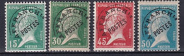 PREOBLITERE PASTEUR - YVERT N°65/68 * MLH (68 SIGNE BRUN) - COTE = 239 EUR - 1893-1947