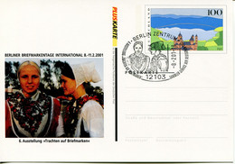 Germany Deutschland Postal Stationery - Card - Eifel Design - Traditional Clothing - Postales Privados - Usados