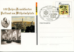 Germany Deutschland Postal Stationery - Card - Medical Plant Design - Frankfurt Post Office - Postales Privados - Usados