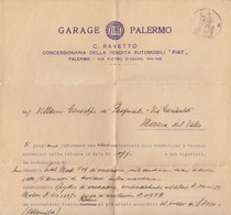 PALERMO _ 1929 /   GARAGE FIAT PALERMO _ Firma - Italia