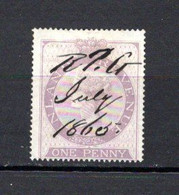 Gran Bretaña  1862 .-   Y&T   Nº   1   Fiscales  Postal - Fiscaux