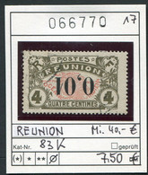 France 1917 - Reunion 1917 - La Réunion 1917 - Michel 83 K - Oo Oblit. Used Gebruikt - - Gebruikt