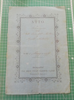 Atto Notarile Su Più Pagine Del 1877 - In Galliate - Manuscripts