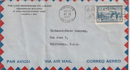 Canada Old Air Mail Cover Mailed - Luchtpost