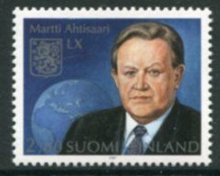 FINLAND 1997 Ahtisaari 60th Birthday MNH / **.  Michel 1391 - Unused Stamps