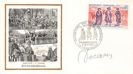 FDC - Premier Jour - Ouverture Des ETATS GENERAUX ( Signé DECARIS ) Versailles 1971 - 1970-1979