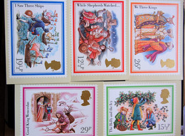 Great Britain GB PHQ Cards -  1982 Christmas Stamps Serie PHQ - PHQ Cards