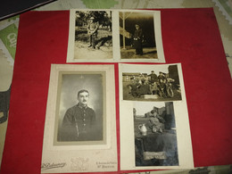 PHOTOS MILITAIRES Collées Sur Carton 1 Sur Souvenir De La 61/122 1939 1945 Deux Soldat à Dater - Guerres - Autres
