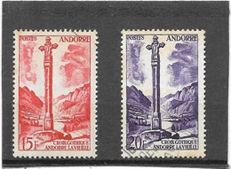 LOT DE 2 TIMBRE D ANDORRE. OBLITERE N 146/148 - Usados