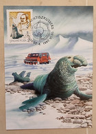 HONGRIE Mammiferes Marins,  Yvert N°3116 Carte Maximum FDC, 1er Jour 1987 (explorateurs) - Autres & Non Classés