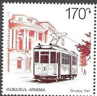 ARMENIA, 2022, MNH, TRAMS, 1v - Tranvie