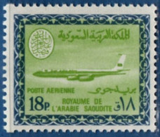 Saudi Arabia 1966 18 P Boeing 1 Value MNH 2205.1758 Wide Teeth Left - Arabia Saudita